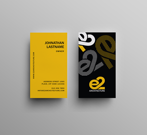 Diseño de Tarjeta de Presentación por JK18 para E2 Architecture | Diseño #29029679