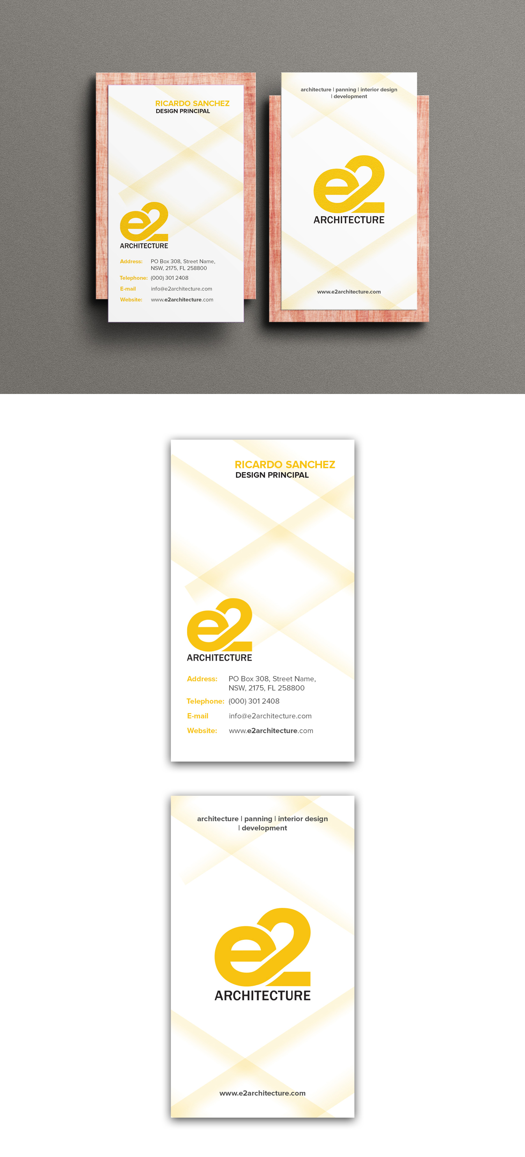 Business Card Design by debdesign for E2 Architecture | Design #29033602