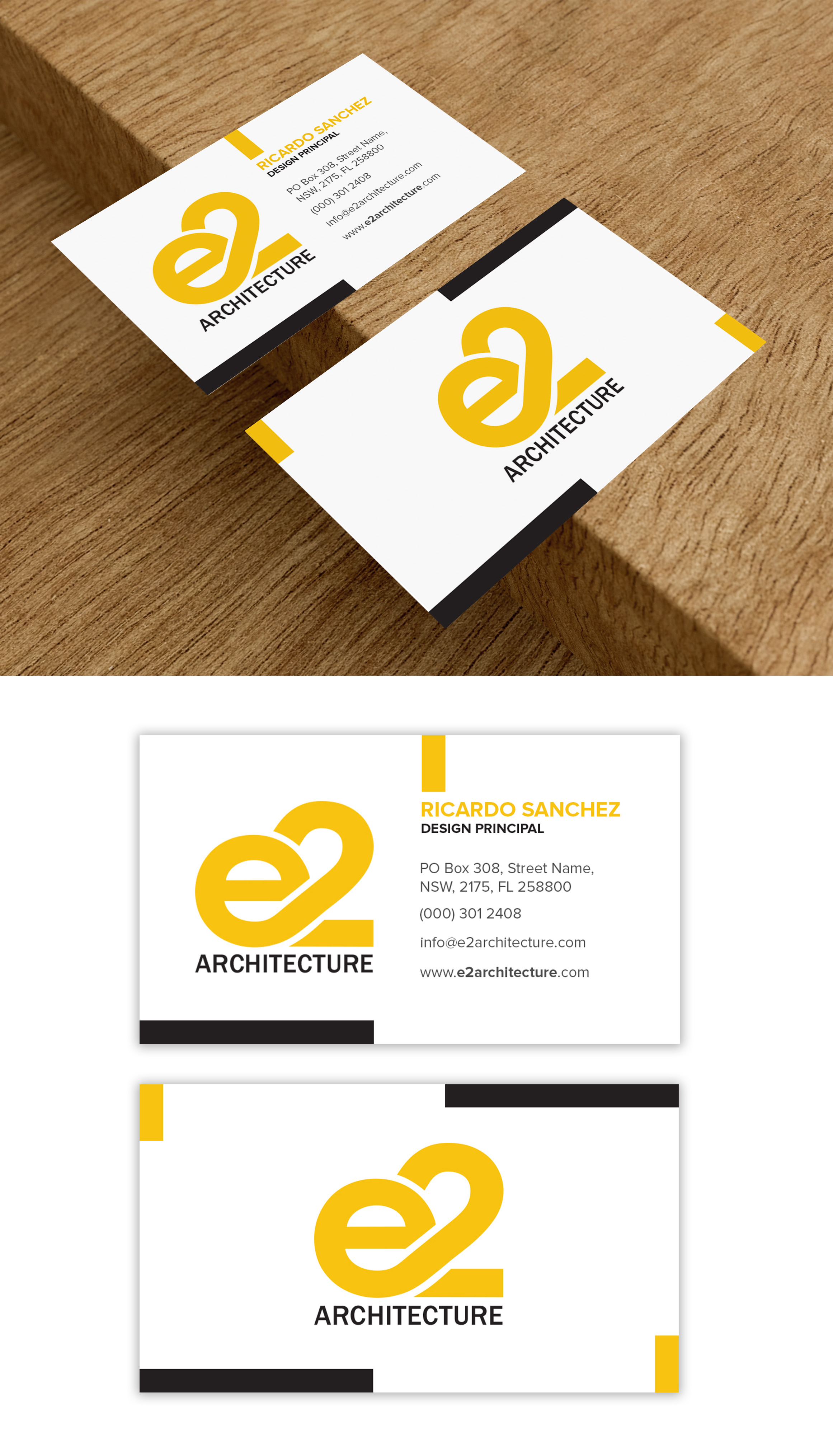 Business Card Design by debdesign for E2 Architecture | Design #29033603