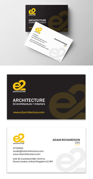 Diseño de Tarjeta de Presentación por debdesign para E2 Architecture | Diseño: #29052291