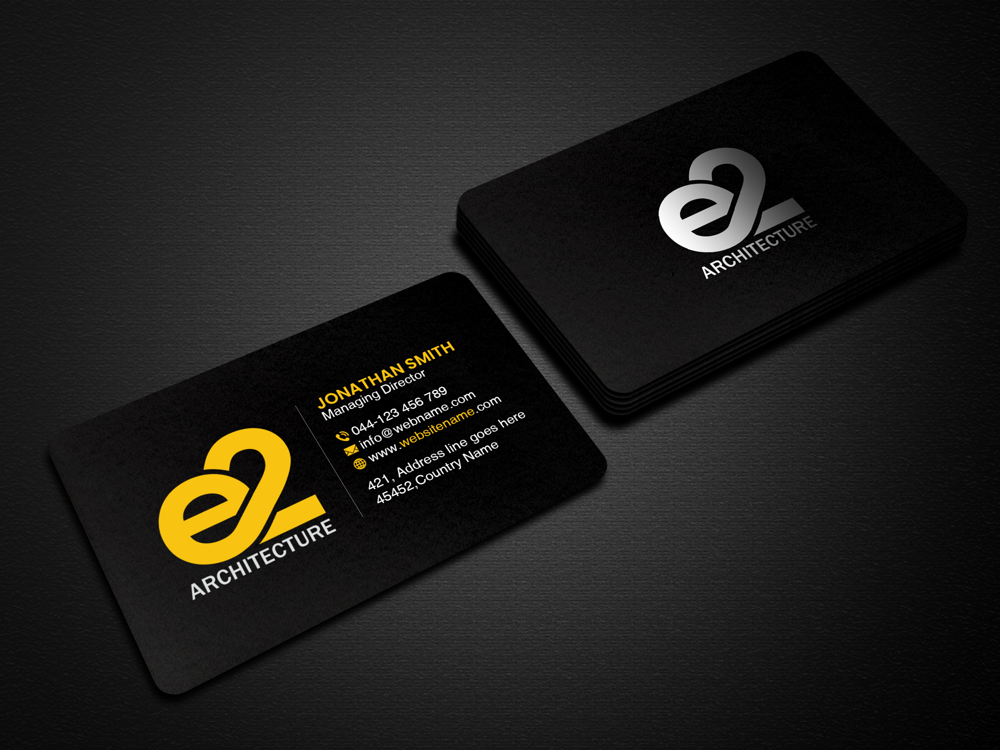 Business Card Design by Creations Box 2015 for E2 Architecture | Design #29034255