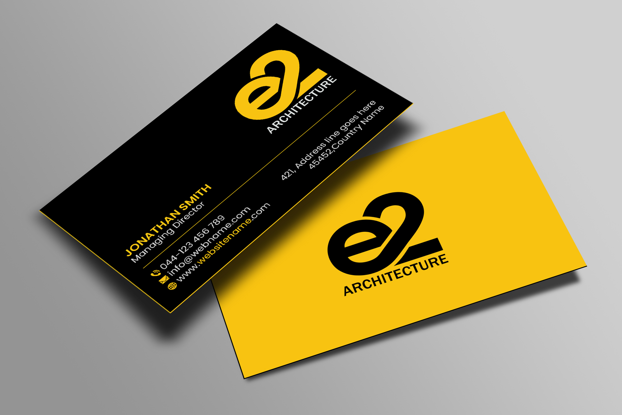 Business Card Design by Creations Box 2015 for E2 Architecture | Design #29034258