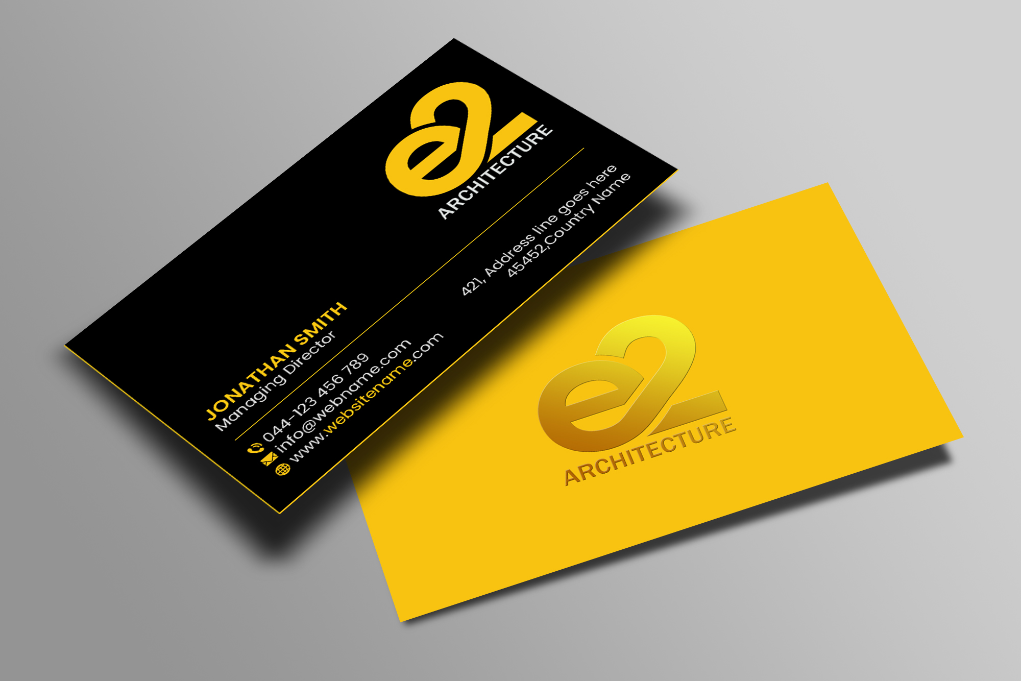 Business Card Design by Creations Box 2015 for E2 Architecture | Design #29034259