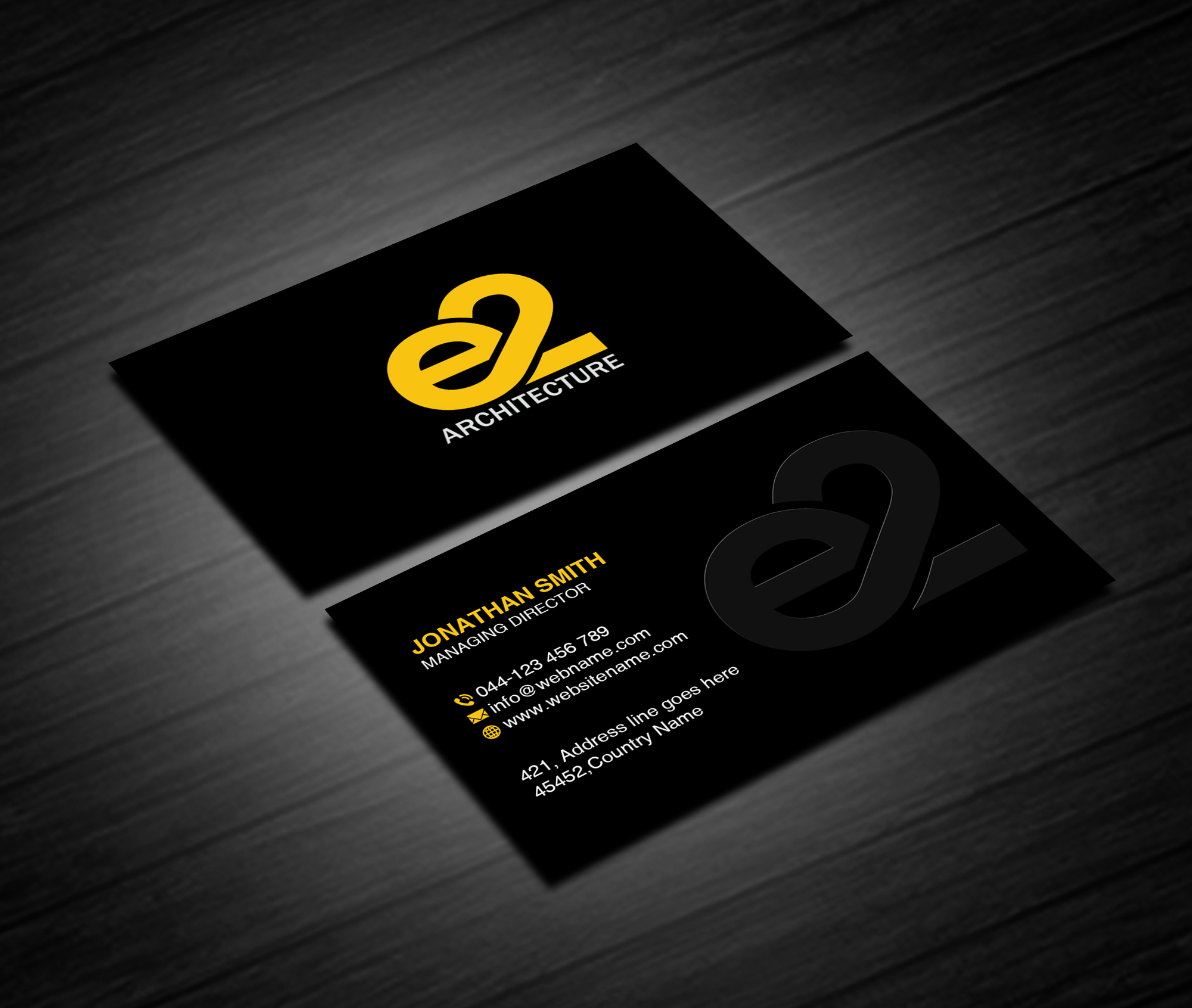 Business Card Design by Creations Box 2015 for E2 Architecture | Design #29034262