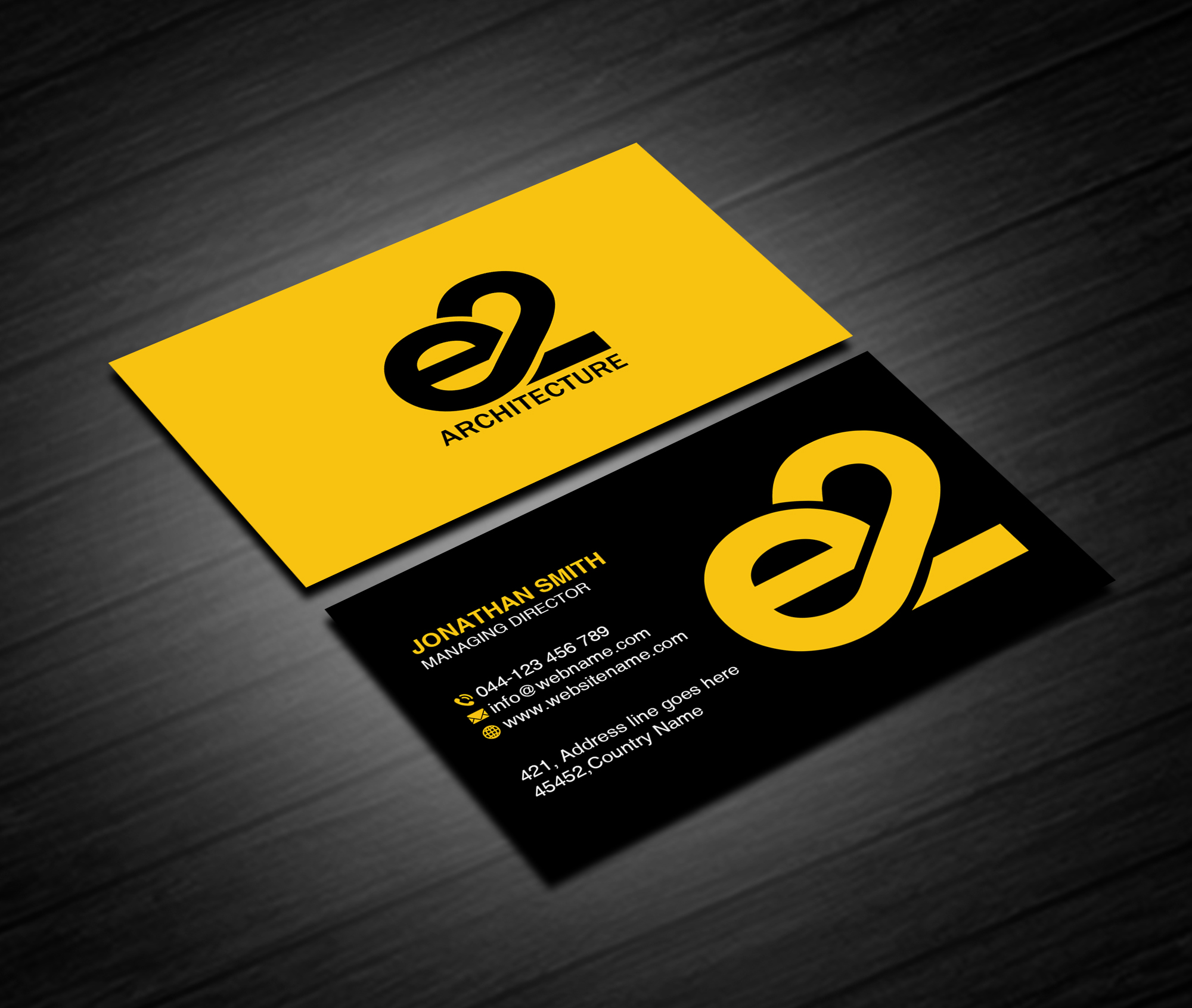 Business Card Design by Creations Box 2015 for E2 Architecture | Design #29034264
