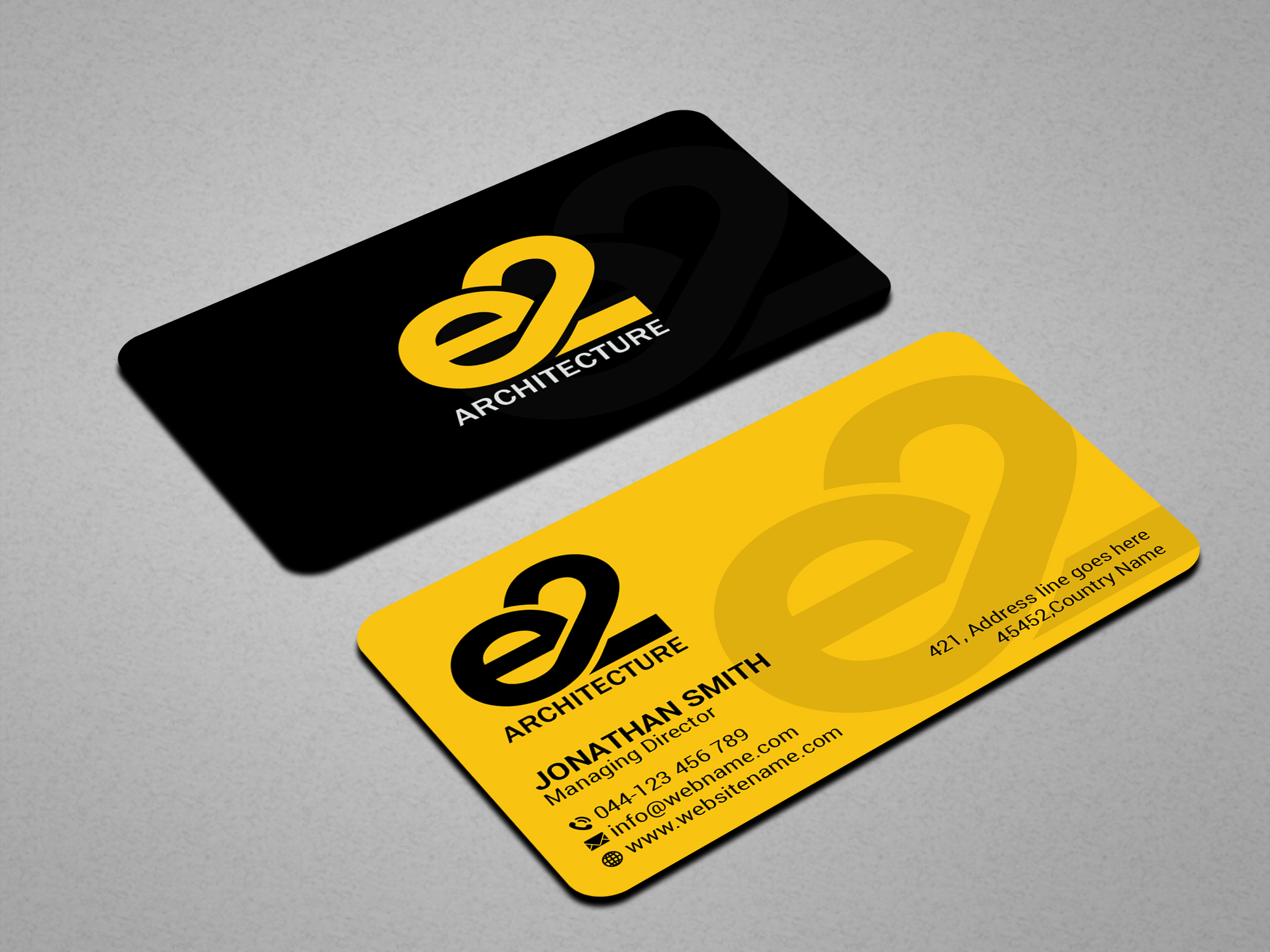 Business Card Design by Creations Box 2015 for E2 Architecture | Design #29034265
