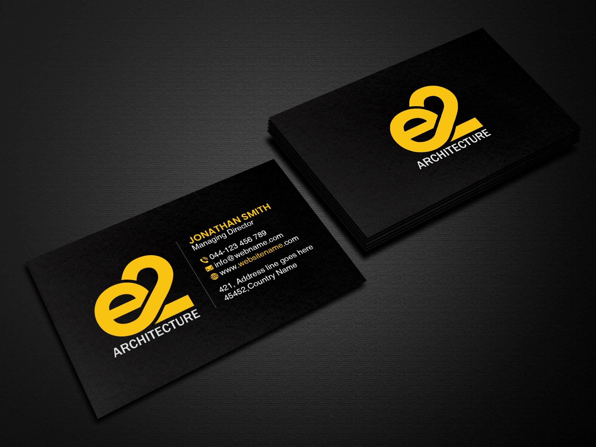 Business Card Design by Creations Box 2015 for E2 Architecture | Design #29034266