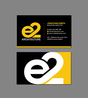 Diseño de Tarjeta de Presentación por Creations Box 2015 para E2 Architecture | Diseño: #29035906