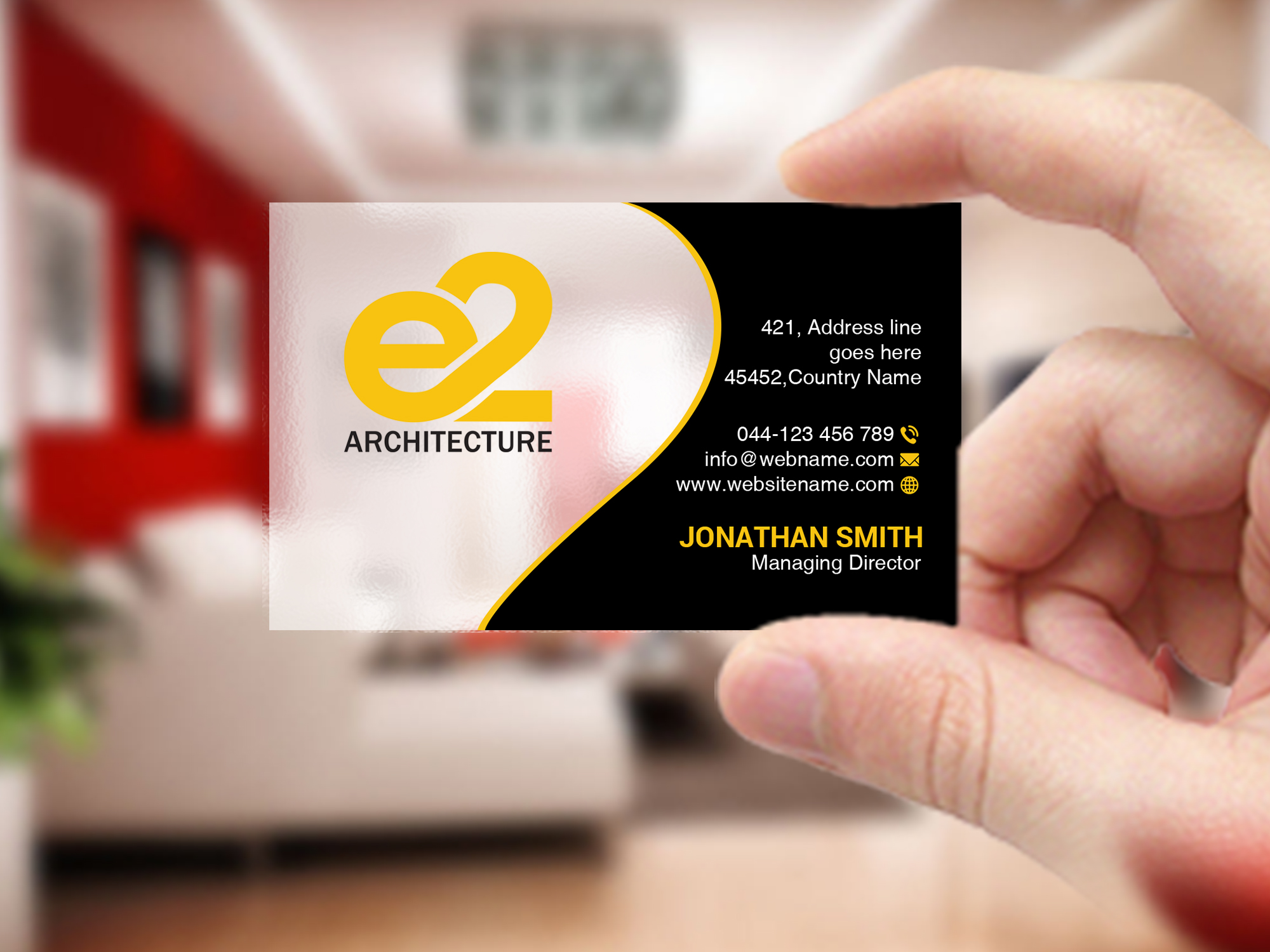 Business Card Design by Creations Box 2015 for E2 Architecture | Design #29035910