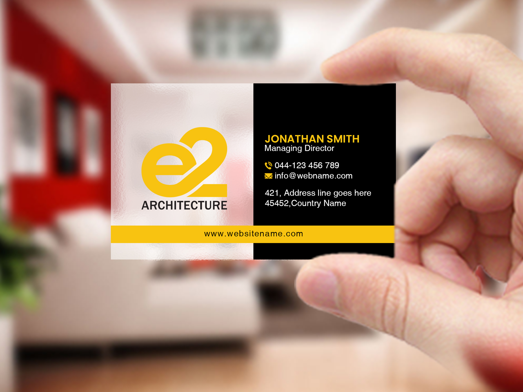 Business Card Design by Creations Box 2015 for E2 Architecture | Design #29035911