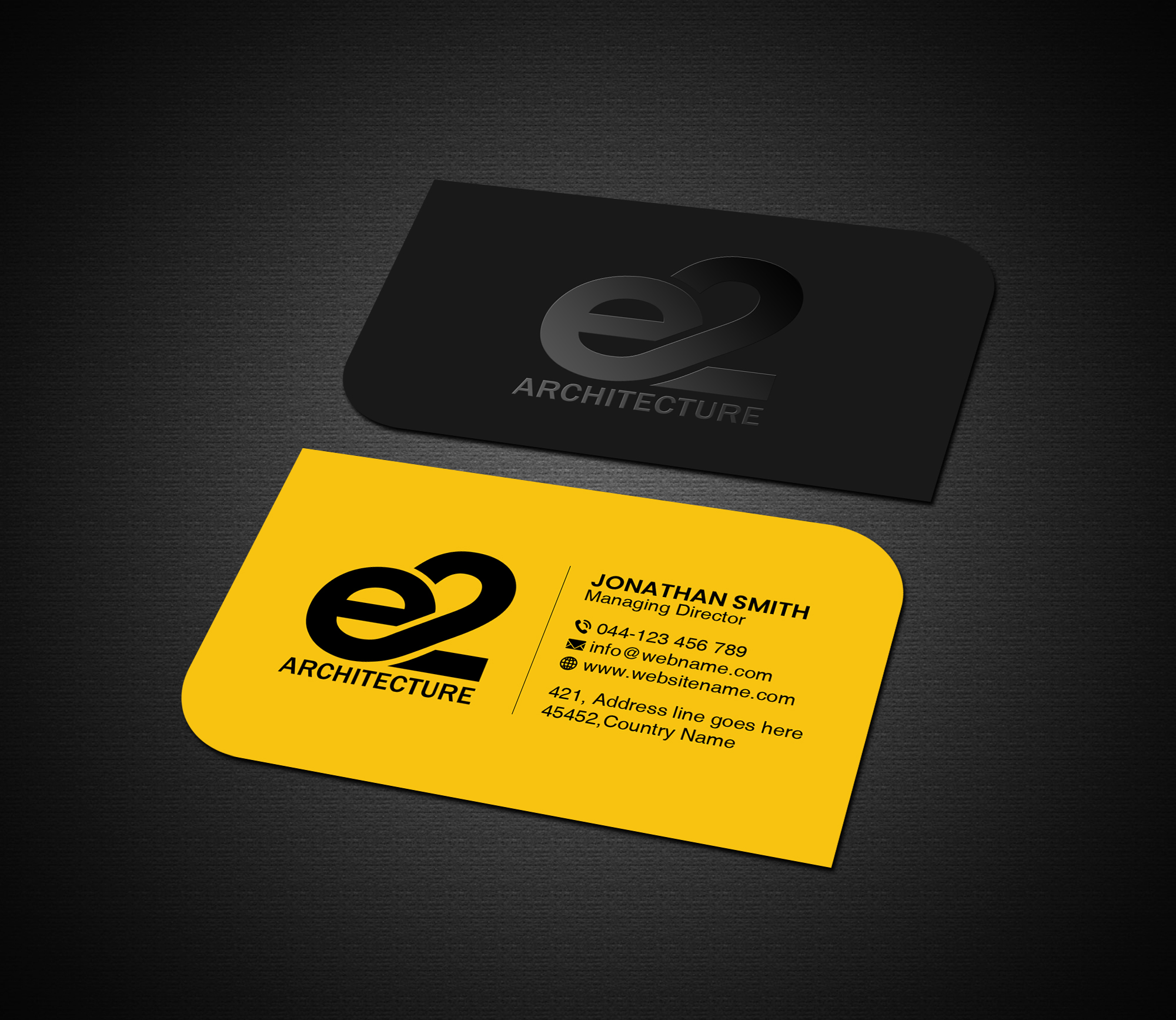 Business Card Design by Creations Box 2015 for E2 Architecture | Design #29035913
