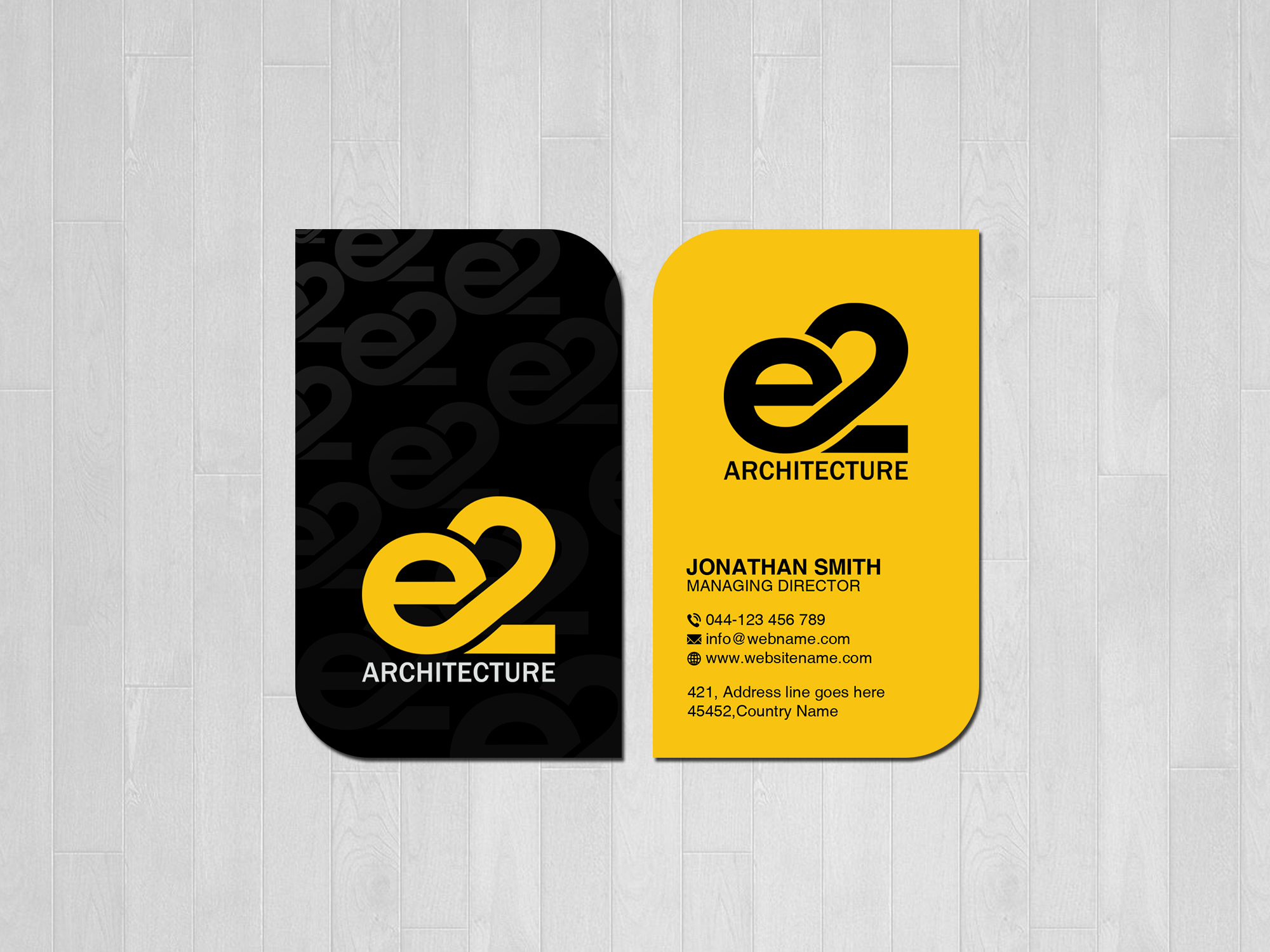 Diseño de Tarjeta de Presentación por Creations Box 2015 para E2 Architecture | Diseño #29035914