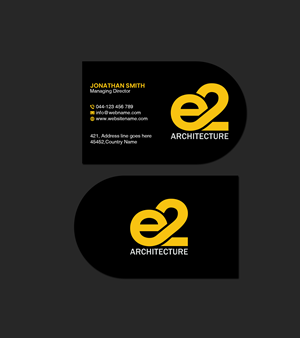 Diseño de Tarjeta de Presentación por Creations Box 2015 para E2 Architecture | Diseño: #29035916
