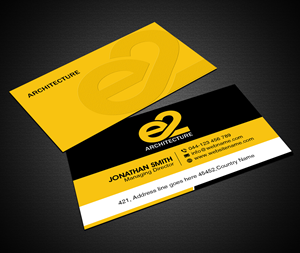 Diseño de Tarjeta de Presentación por Creations Box 2015 para E2 Architecture | Diseño: #29035918