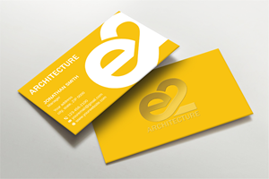 Business Card Design by LAXMI DESIGNHUB for E2 Architecture | Design: #29043590