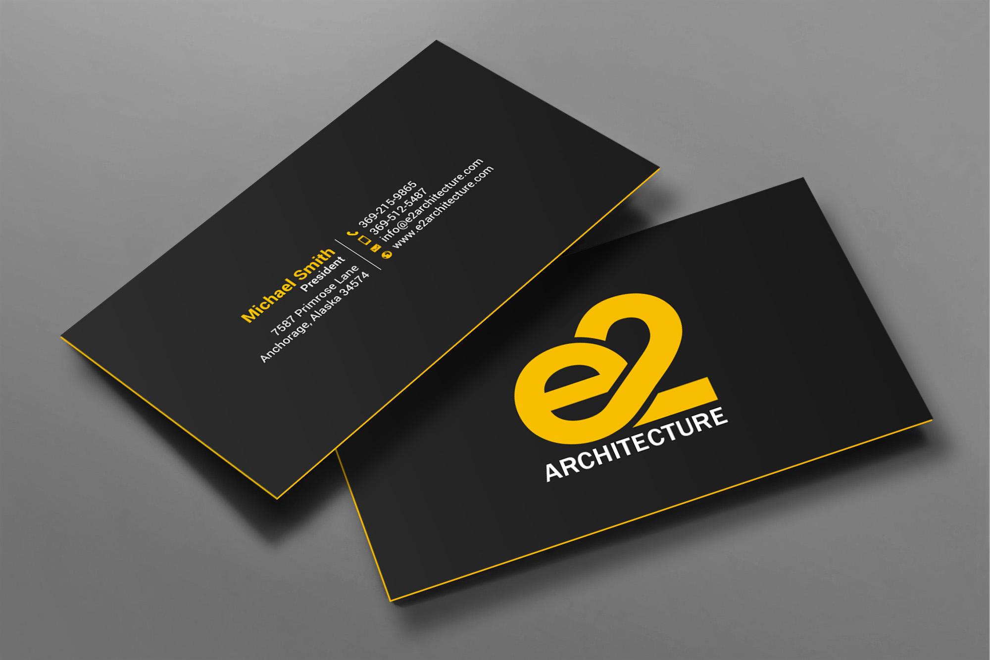 Diseño de Tarjeta de Presentación por chandrayaan.creative para E2 Architecture | Diseño #29031691