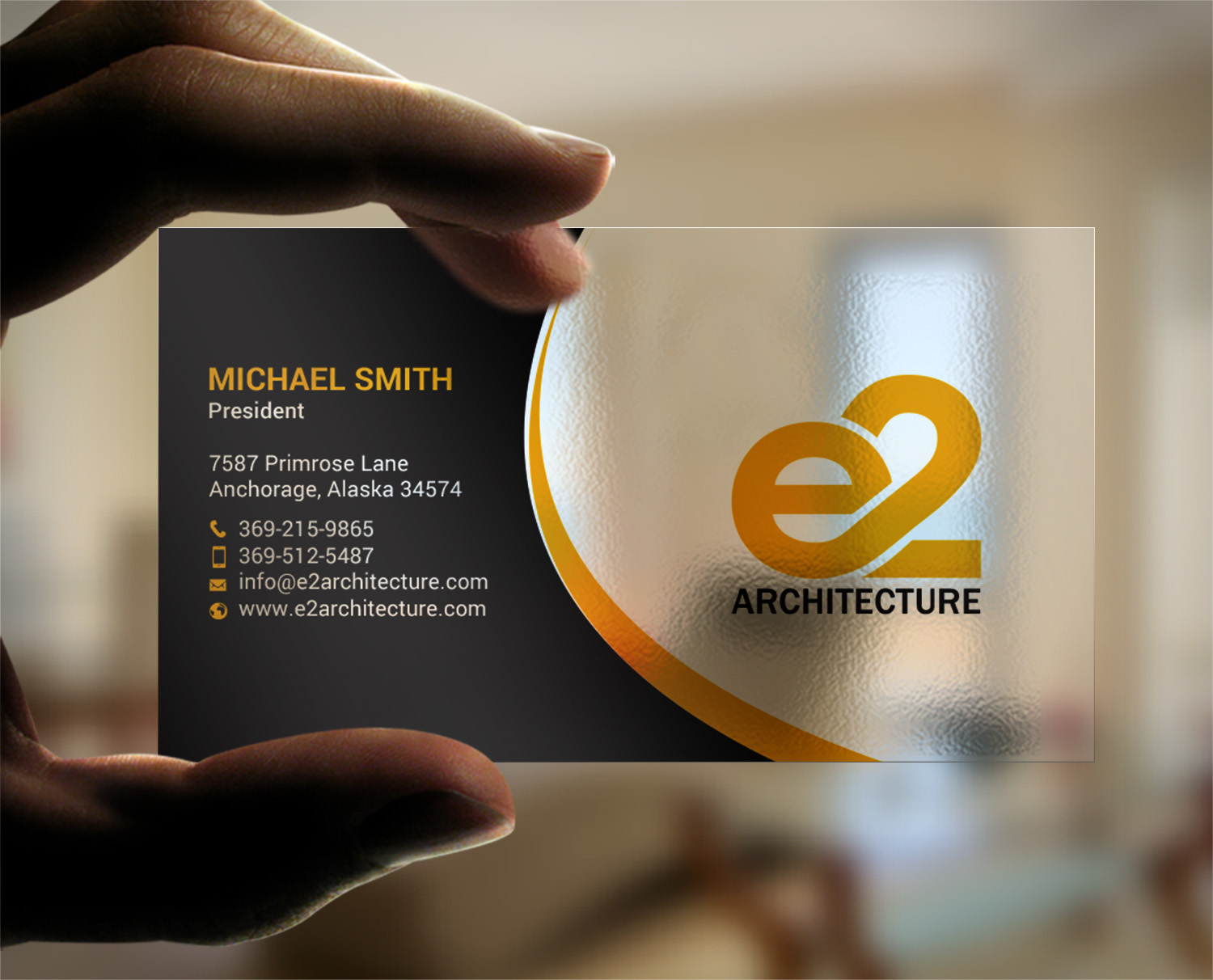 Business Card Design by chandrayaan.creative for E2 Architecture | Design #29031694