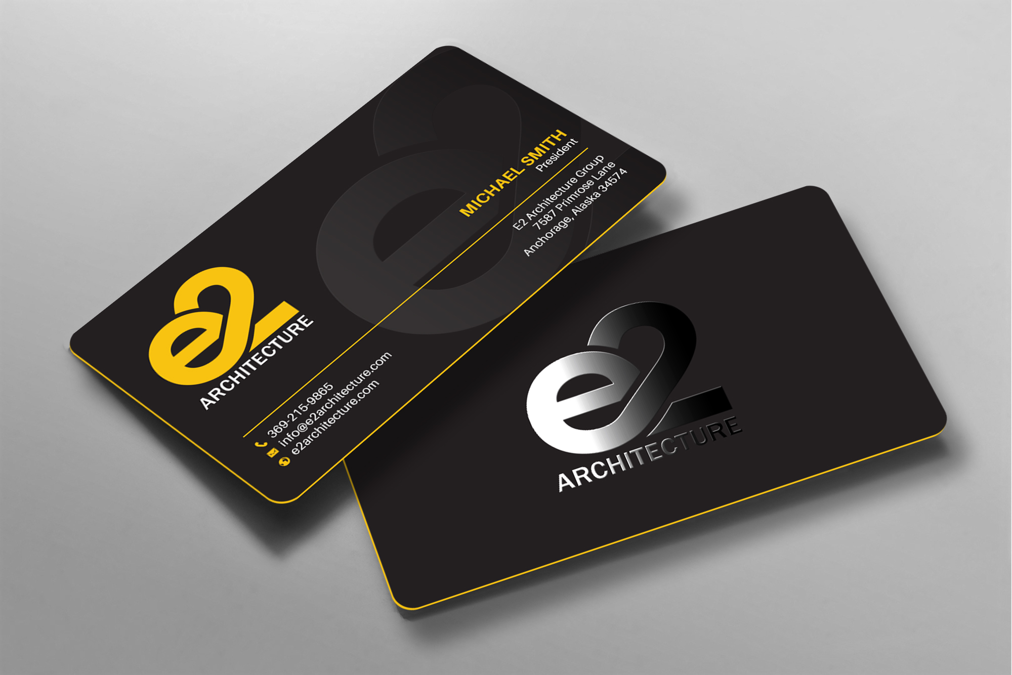Diseño de Tarjeta de Presentación por chandrayaan.creative para E2 Architecture | Diseño #29031695