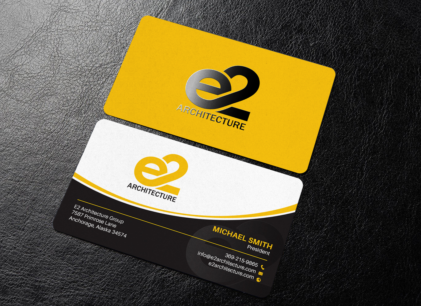 Diseño de Tarjeta de Presentación por chandrayaan.creative para E2 Architecture | Diseño #29031826