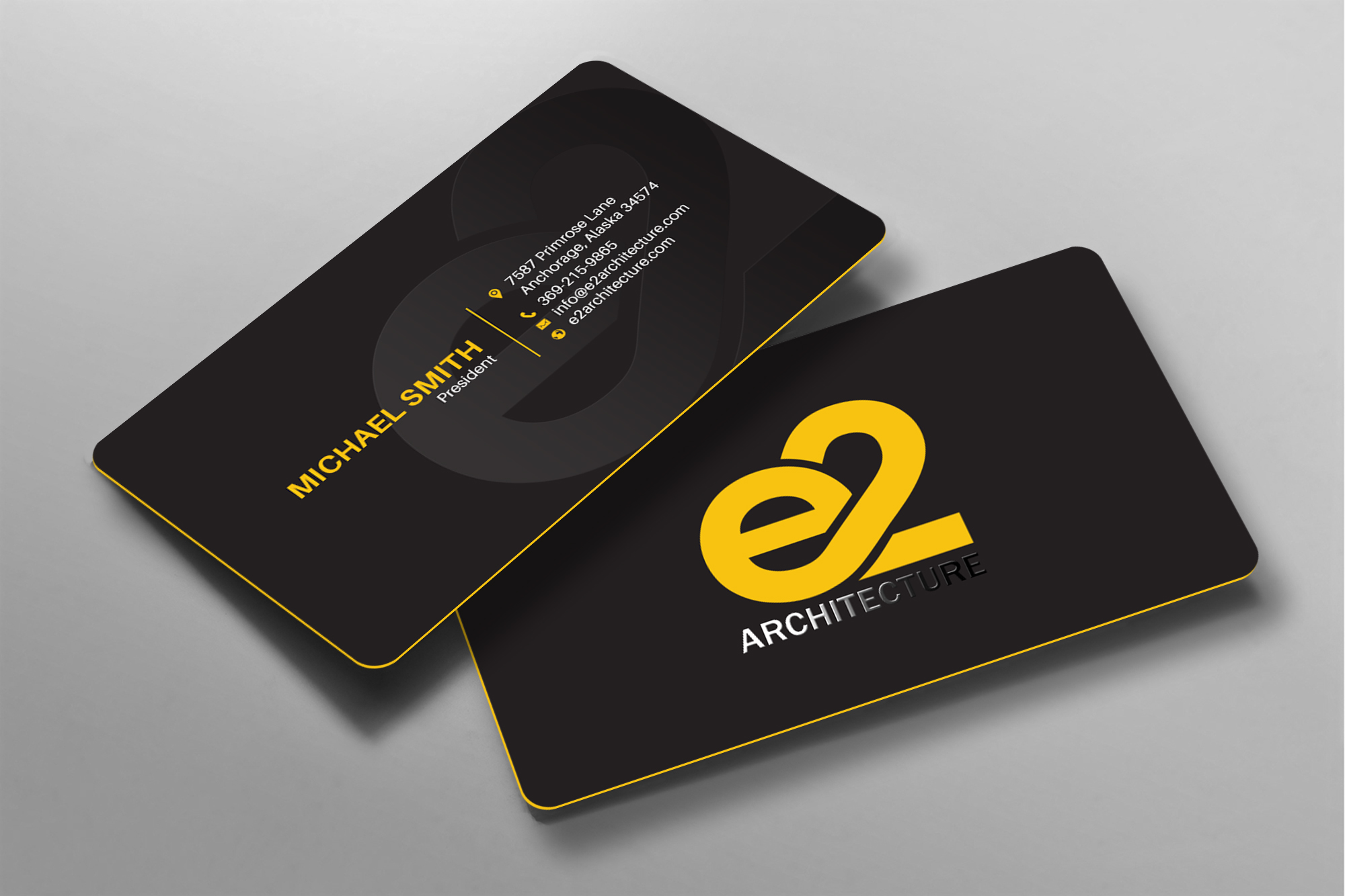 Business Card Design by chandrayaan.creative for E2 Architecture | Design #29031832