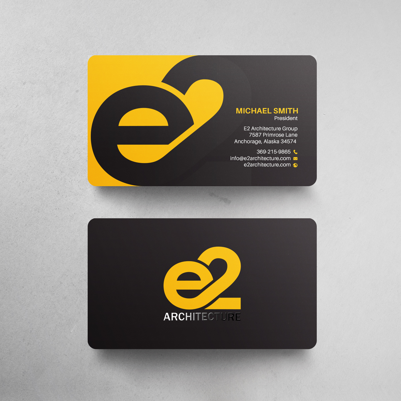 Business Card Design by chandrayaan.creative for E2 Architecture | Design #29031834