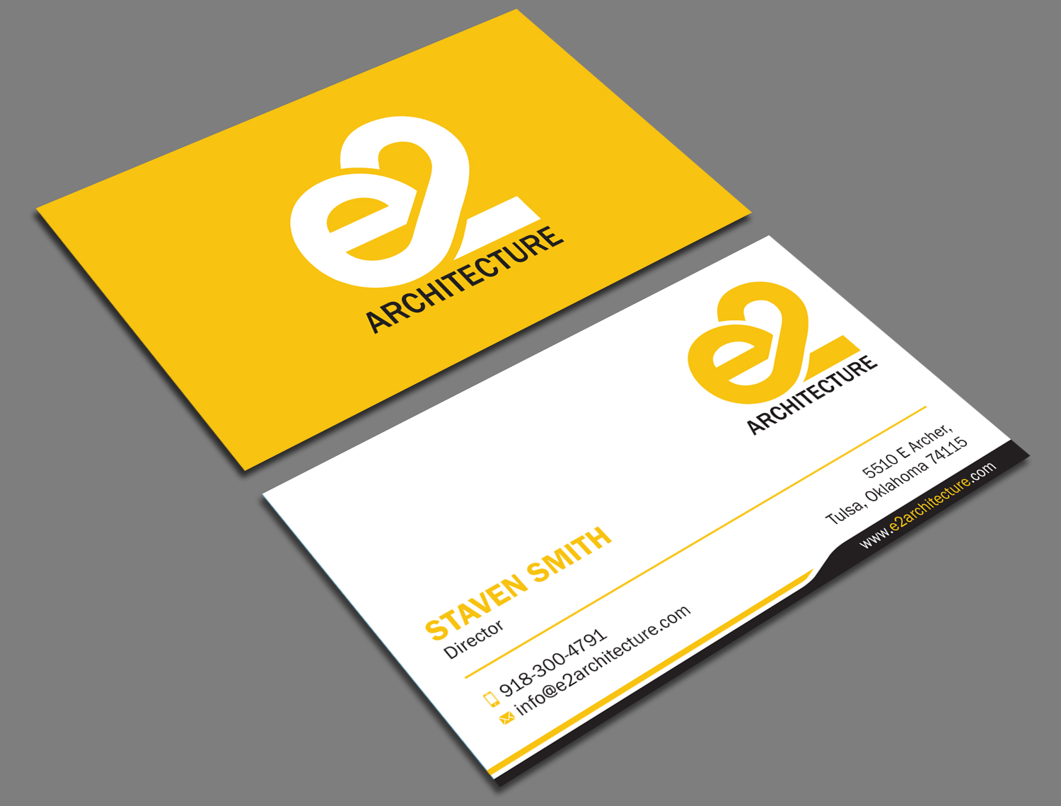 Business Card Design by Tripti Ranjan Gain for E2 Architecture | Design #29031161