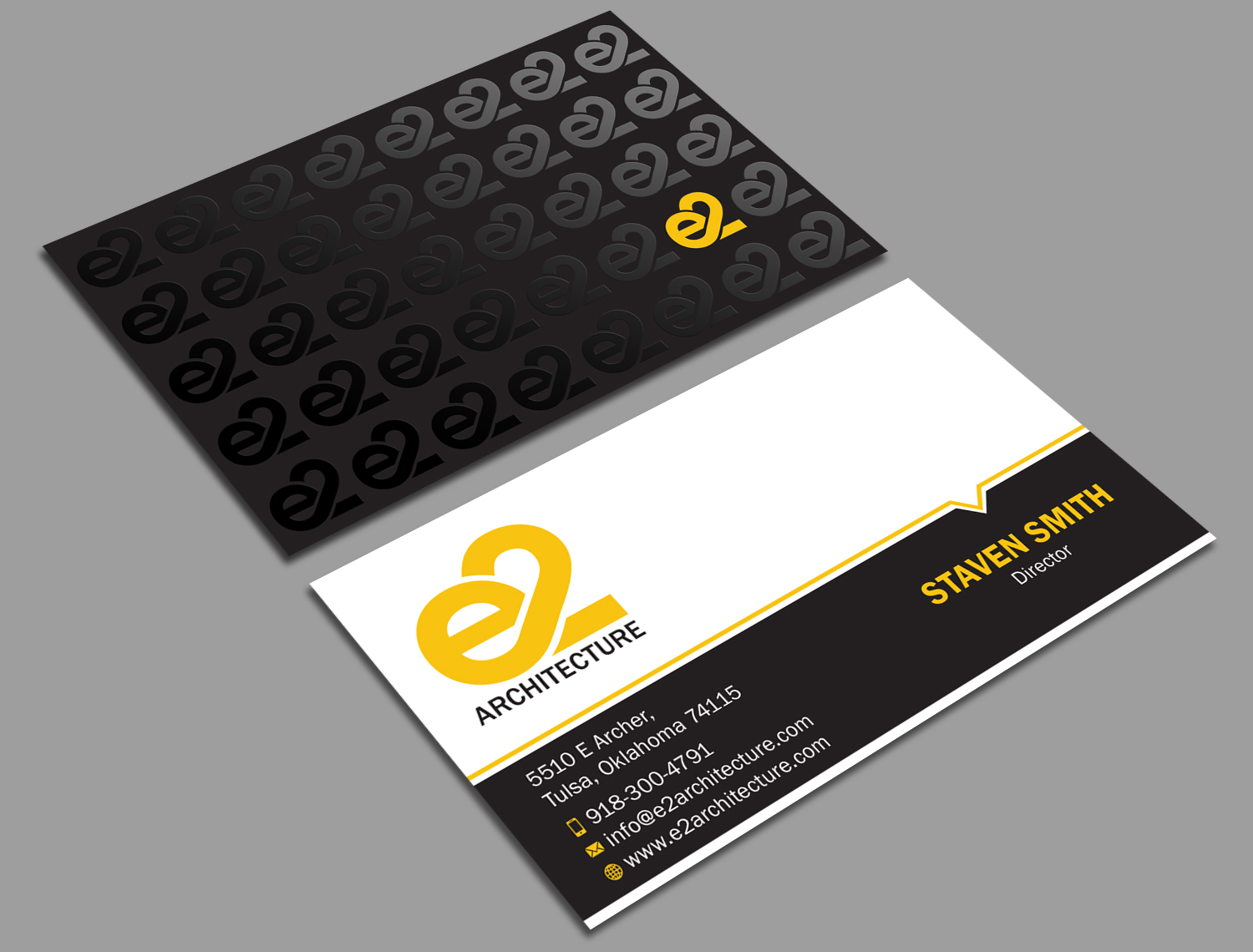 Business Card Design by Tripti Ranjan Gain for E2 Architecture | Design #29031172