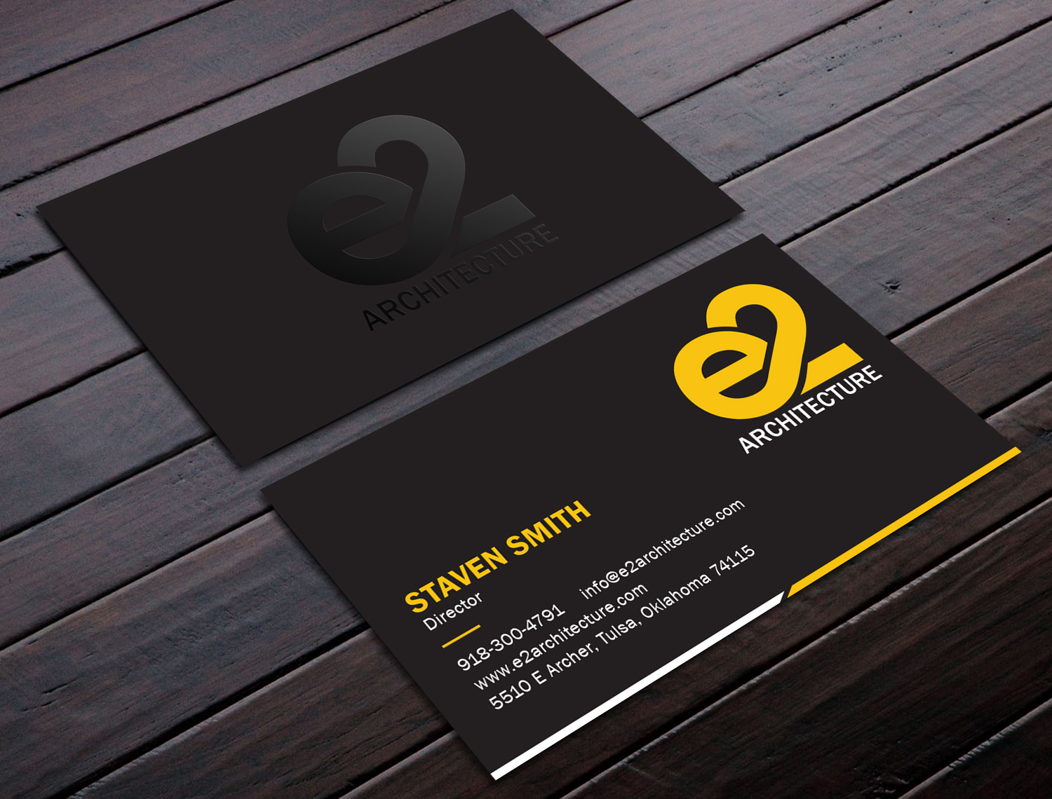 Business Card Design by Tripti Ranjan Gain for E2 Architecture | Design #29031181