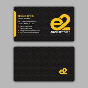 Business Card Design by T.R for E2 Architecture | Design: #29038452