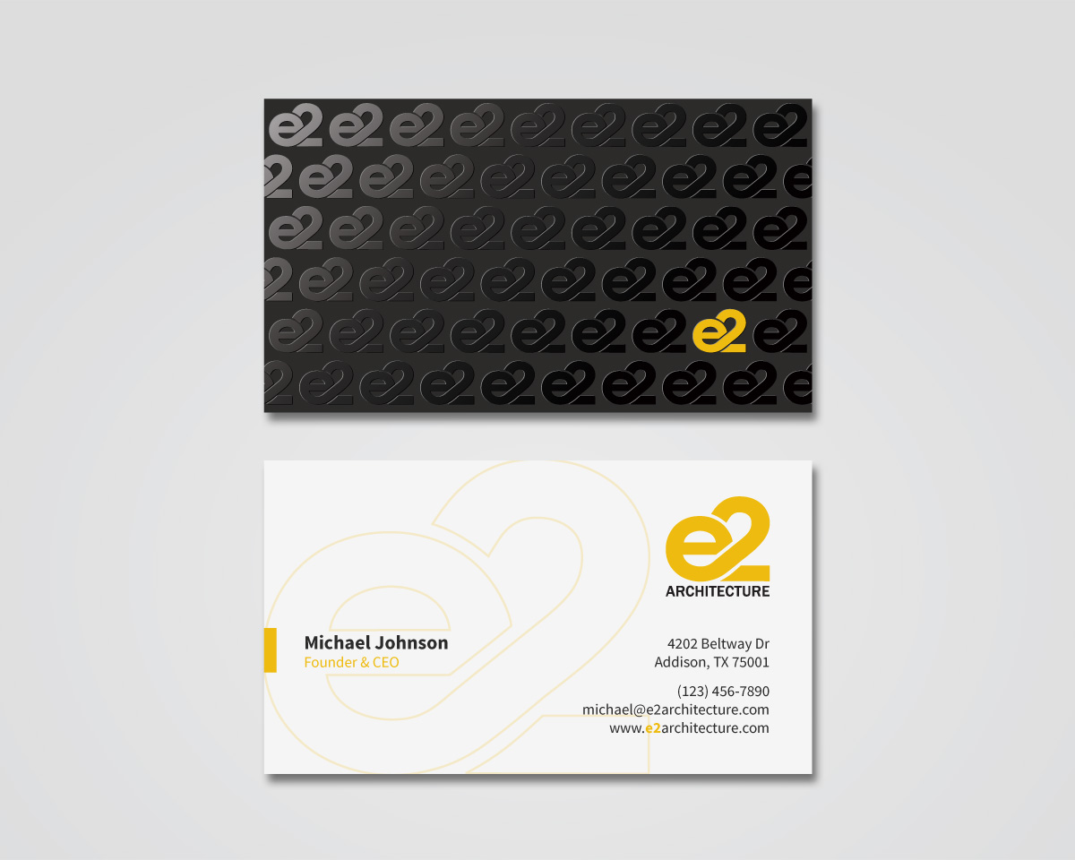 Design de Carte de Visite par MDesign pour E2 Architecture | Design #29048444