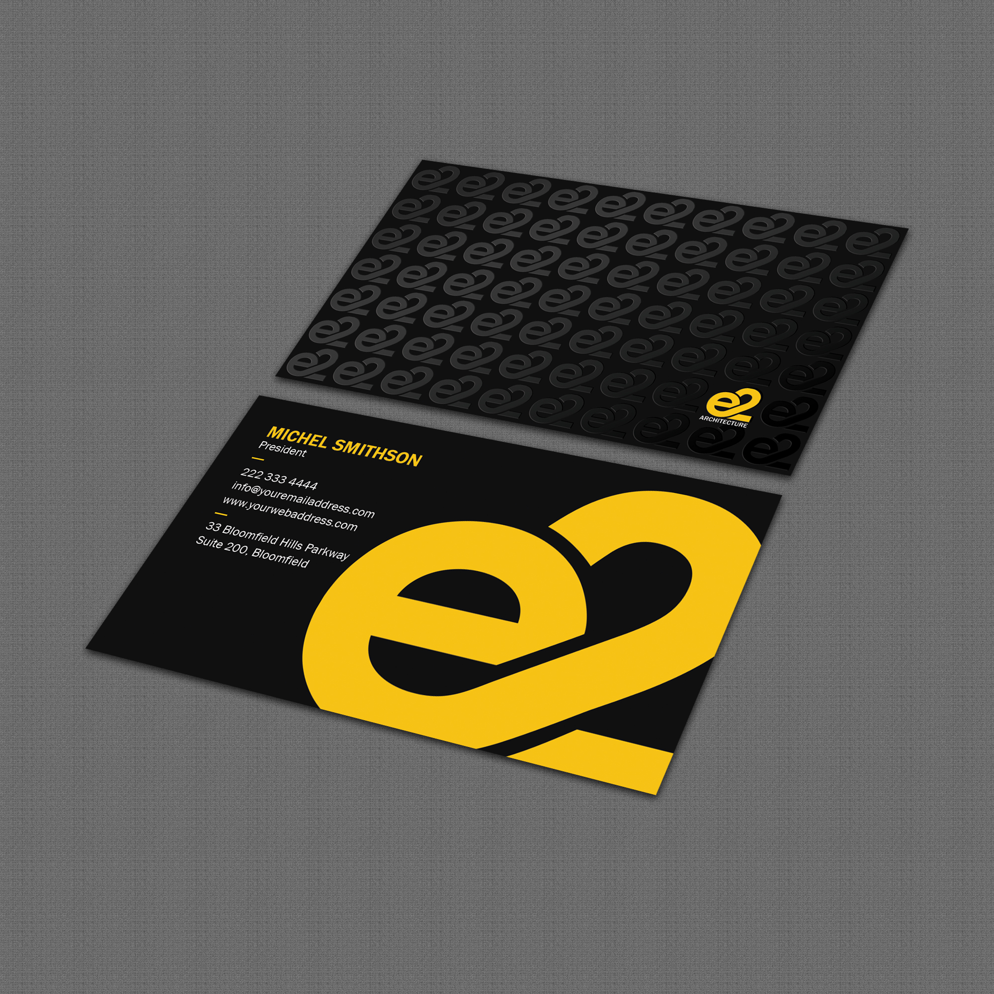 Business Card Design by Bonna 3 for E2 Architecture | Design #29034726