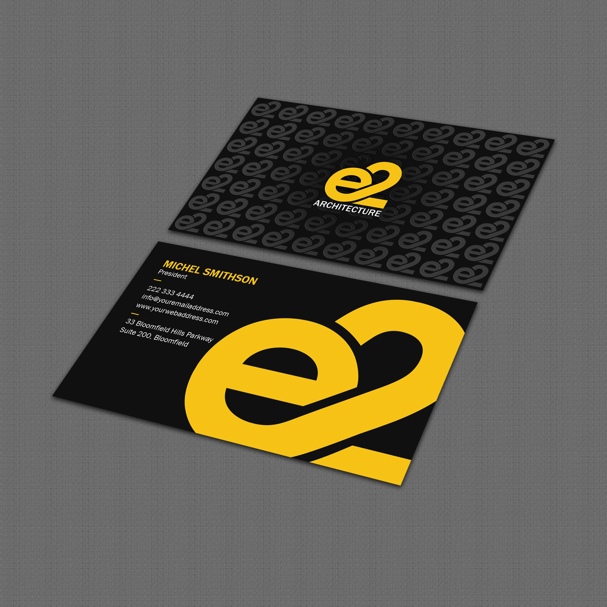 Business Card Design by Bonna 3 for E2 Architecture | Design #29034731