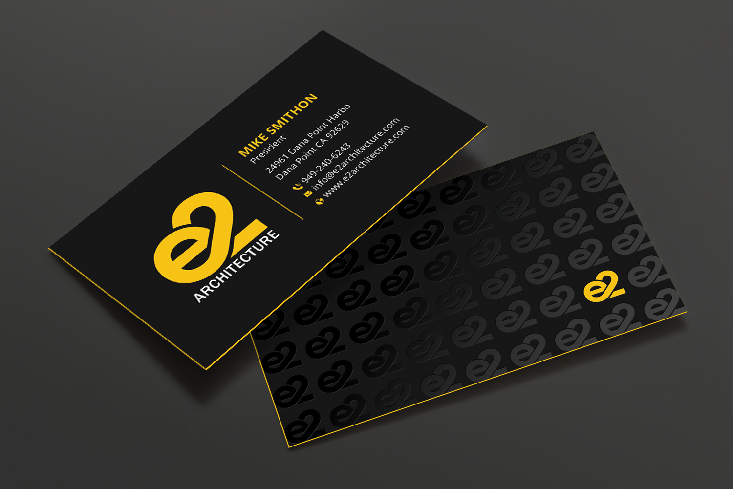 Design de Carte de Visite par DesignShout pour E2 Architecture | Design #29030616