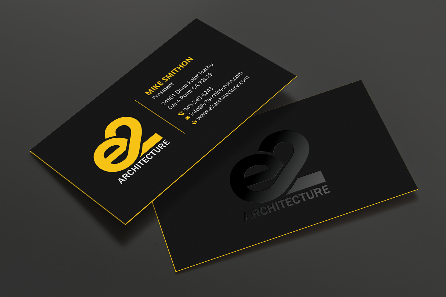Design de Carte de Visite par DesignShout pour E2 Architecture | Design #29030617