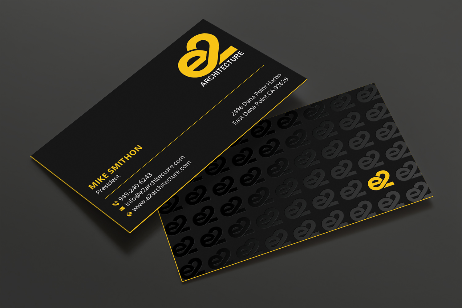 Design de Carte de Visite par DesignShout pour E2 Architecture | Design #29030644