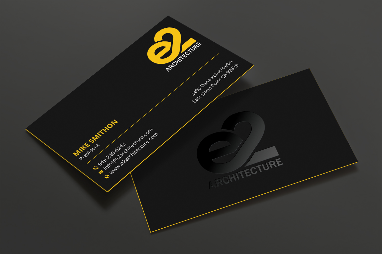 Design de Carte de Visite par DesignShout pour E2 Architecture | Design #29030645