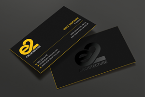 Design de Carte de Visite par DesignShout pour E2 Architecture | Design : #29030658