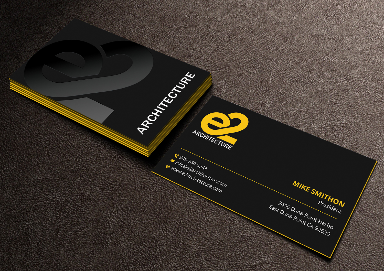 Business Card Design by DesignShout for E2 Architecture | Design #29030660