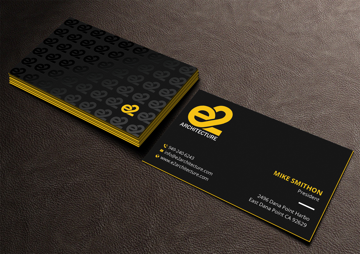 Business Card Design by DesignShout for E2 Architecture | Design #29030675
