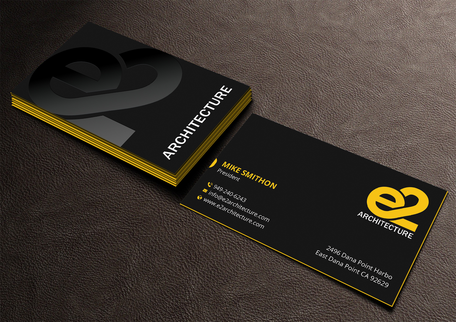 Business Card Design by DesignShout for E2 Architecture | Design #29030695