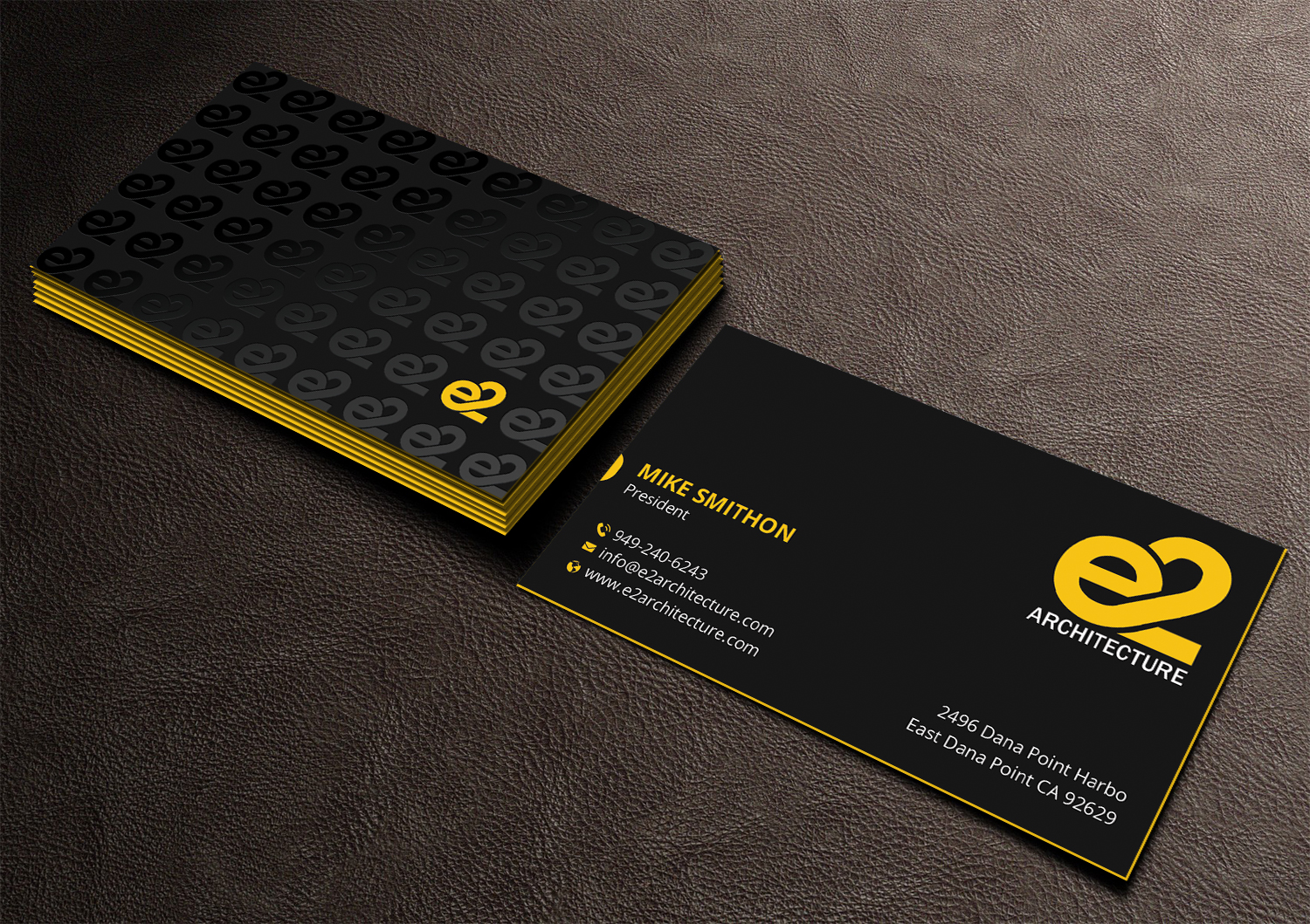 Diseño de Tarjeta de Presentación por DesignShout para E2 Architecture | Diseño #29030696
