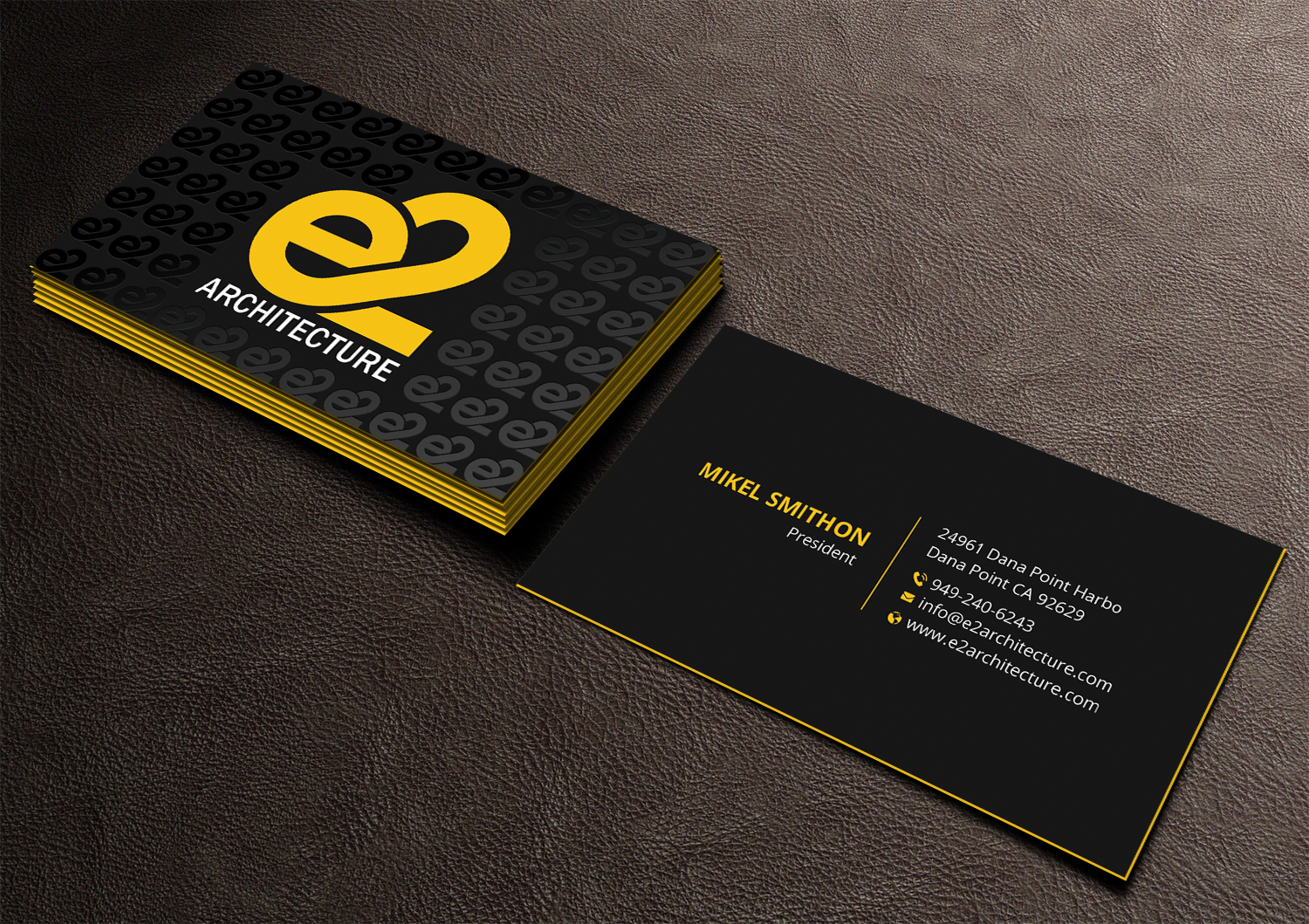 Design de Carte de Visite par DesignShout pour E2 Architecture | Design #29030999