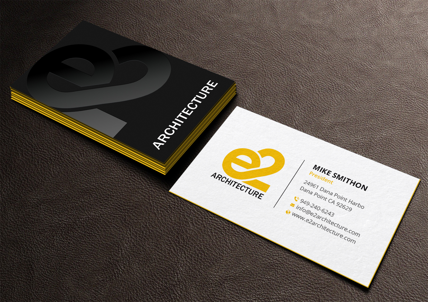 Diseño de Tarjeta de Presentación por DesignShout para E2 Architecture | Diseño #29031028