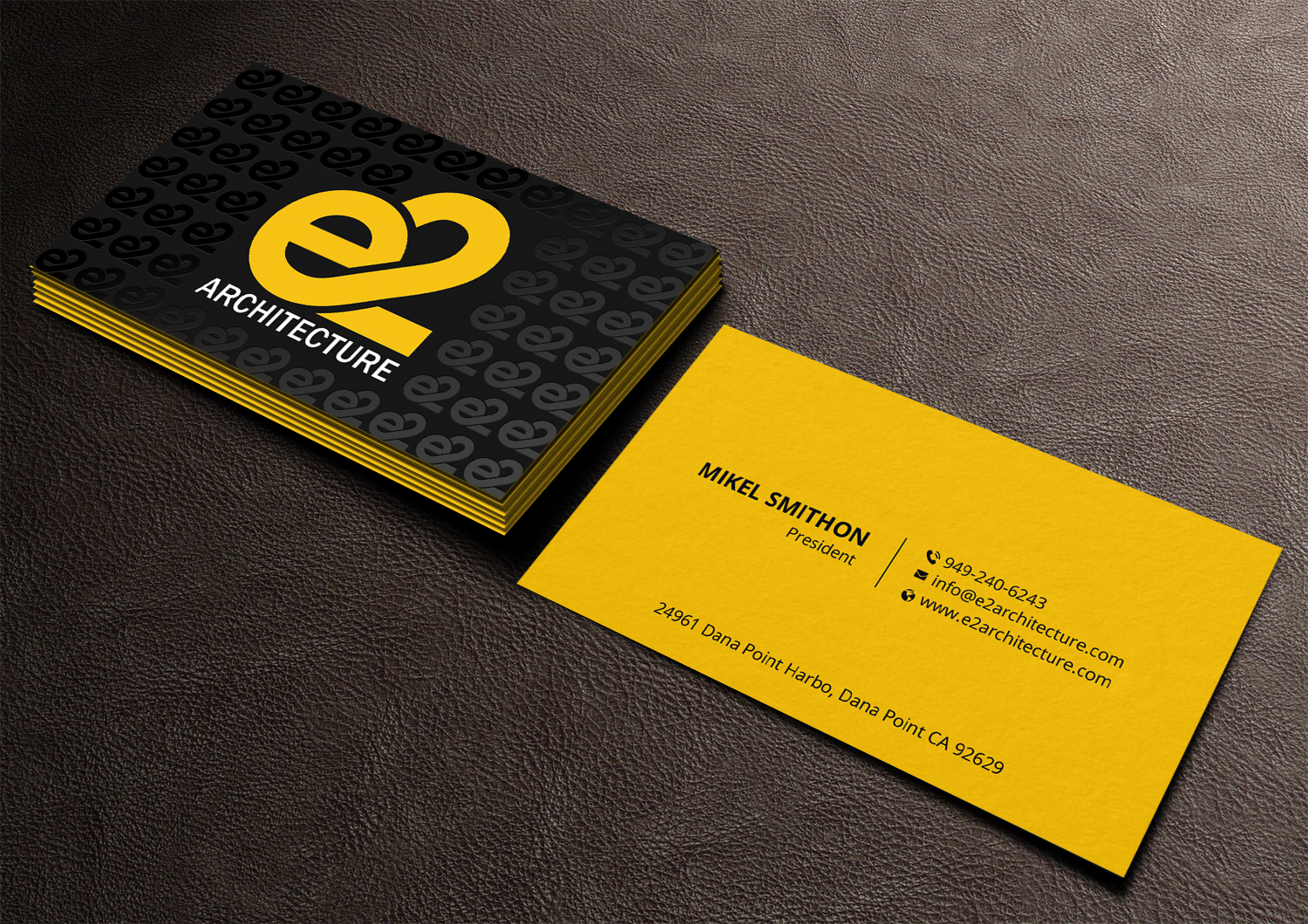 Business Card Design by DesignShout for E2 Architecture | Design #29031211