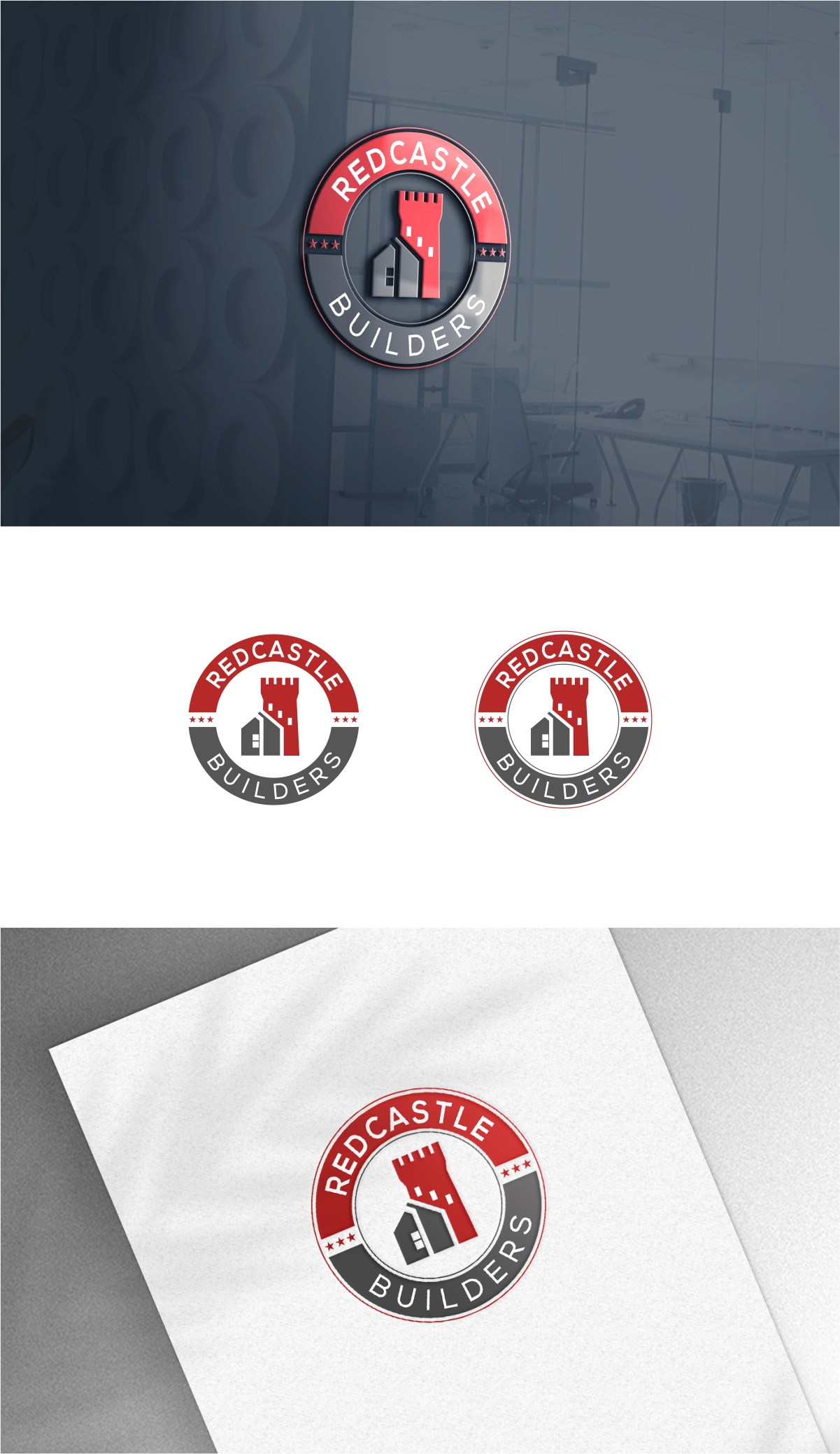 Logo Design by Dave Paresh for Redcastle Buiders | Design #29029653