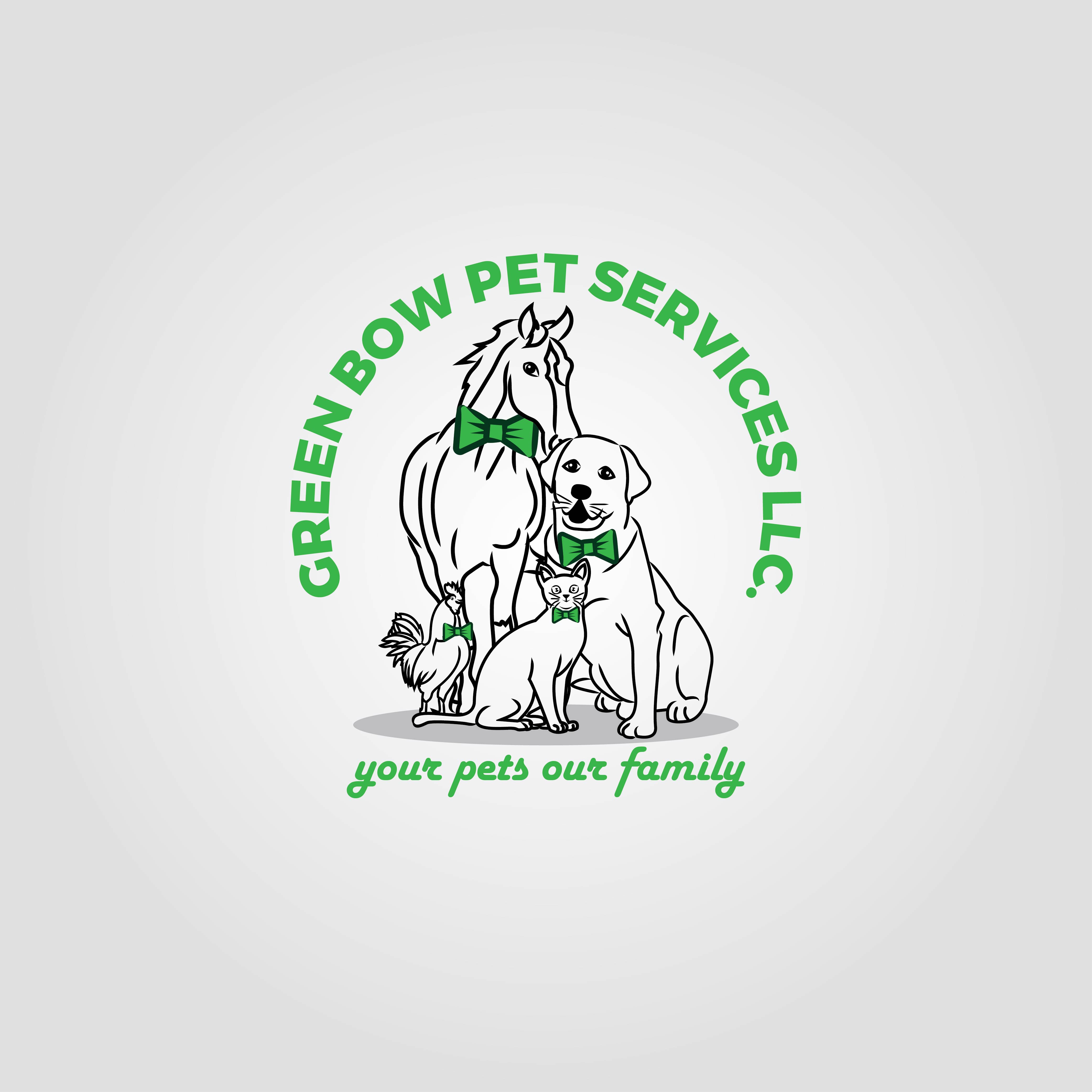 Diseño de Logo por jhunzkie24 para Green Bow Pet Services LLC  | Diseño #29038605