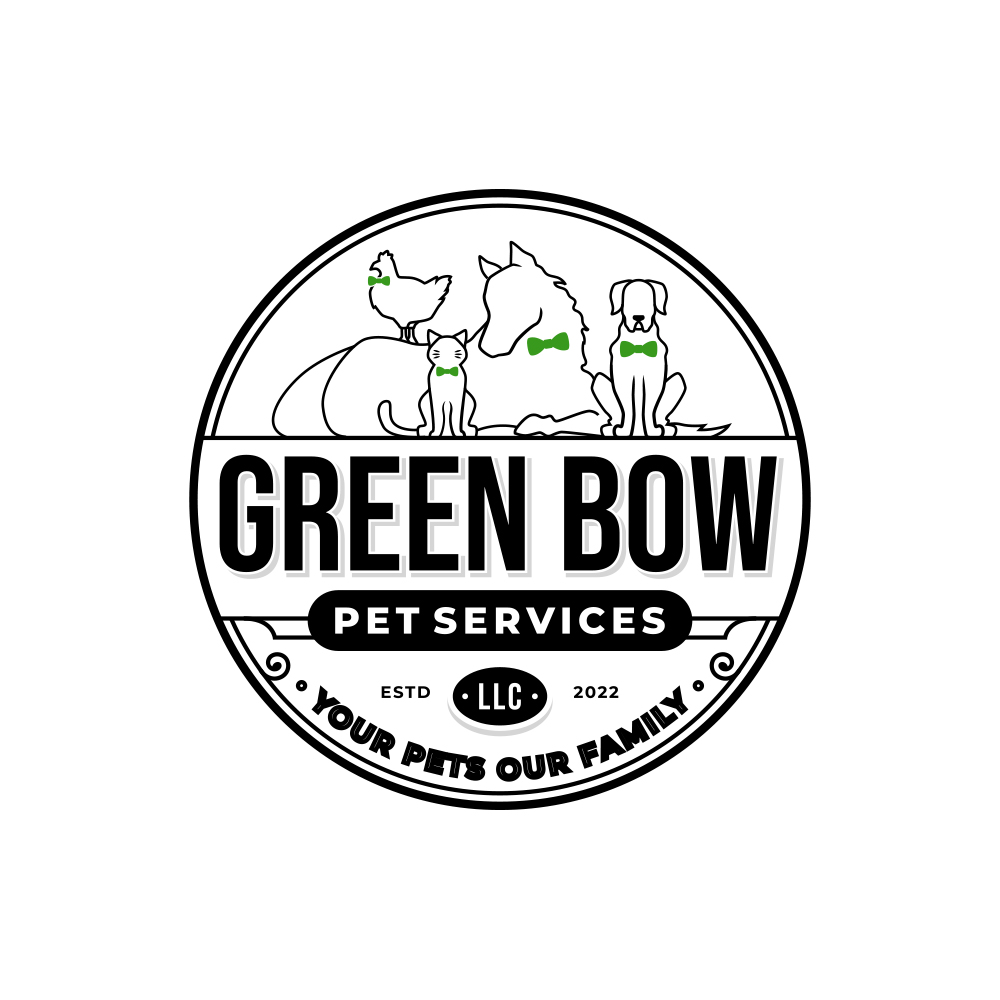 Logo-Design von Kaneko für Green Bow Pet Services LLC  | Design #29070664