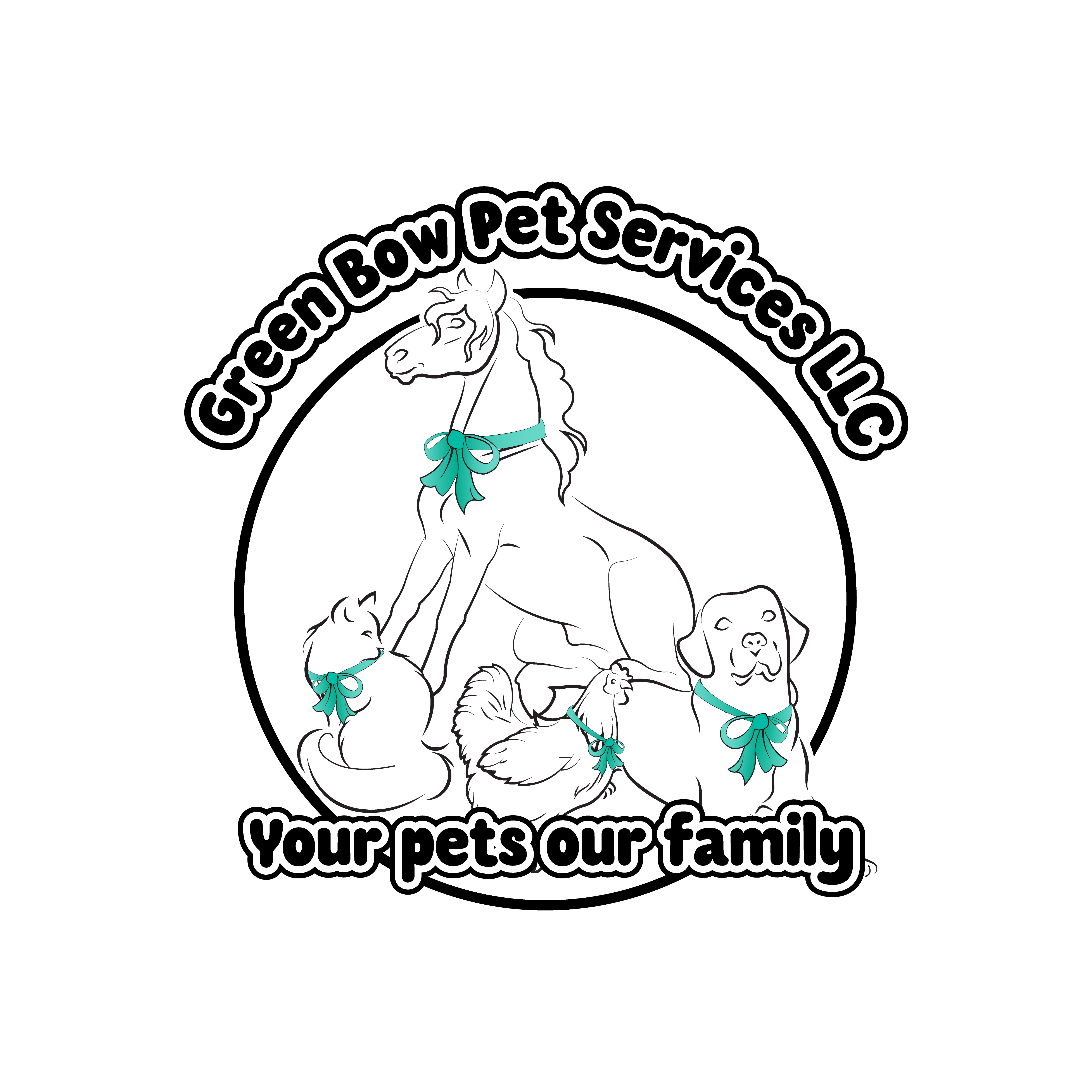 Design de Logo par Appy Design pour Green Bow Pet Services LLC  | Design #29041974