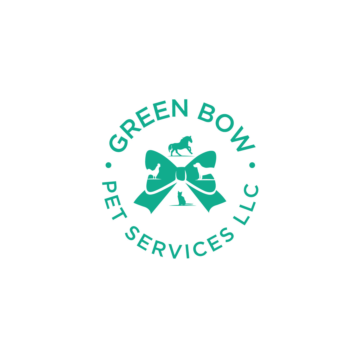 Logo Design by LAXMI DESIGNHUB for Green Bow Pet Services LLC  | Design #29045405
