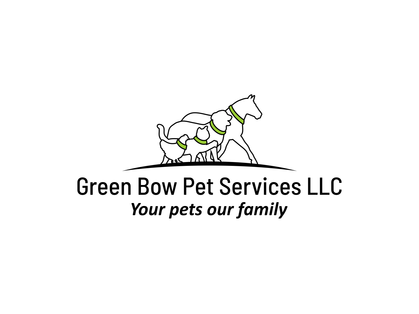 Logo Design by BNdesigner for Green Bow Pet Services LLC  | Design #29042544